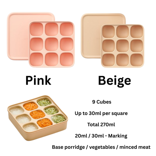 AttiRabbit 9 Cubes (Beige/Pink) Silicon Multicube Square