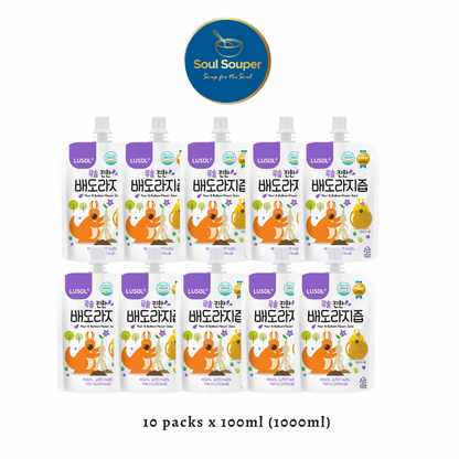 Lusol (100ml x 3 Packs) Pear Balloon Flower Juice Rich (6months+)