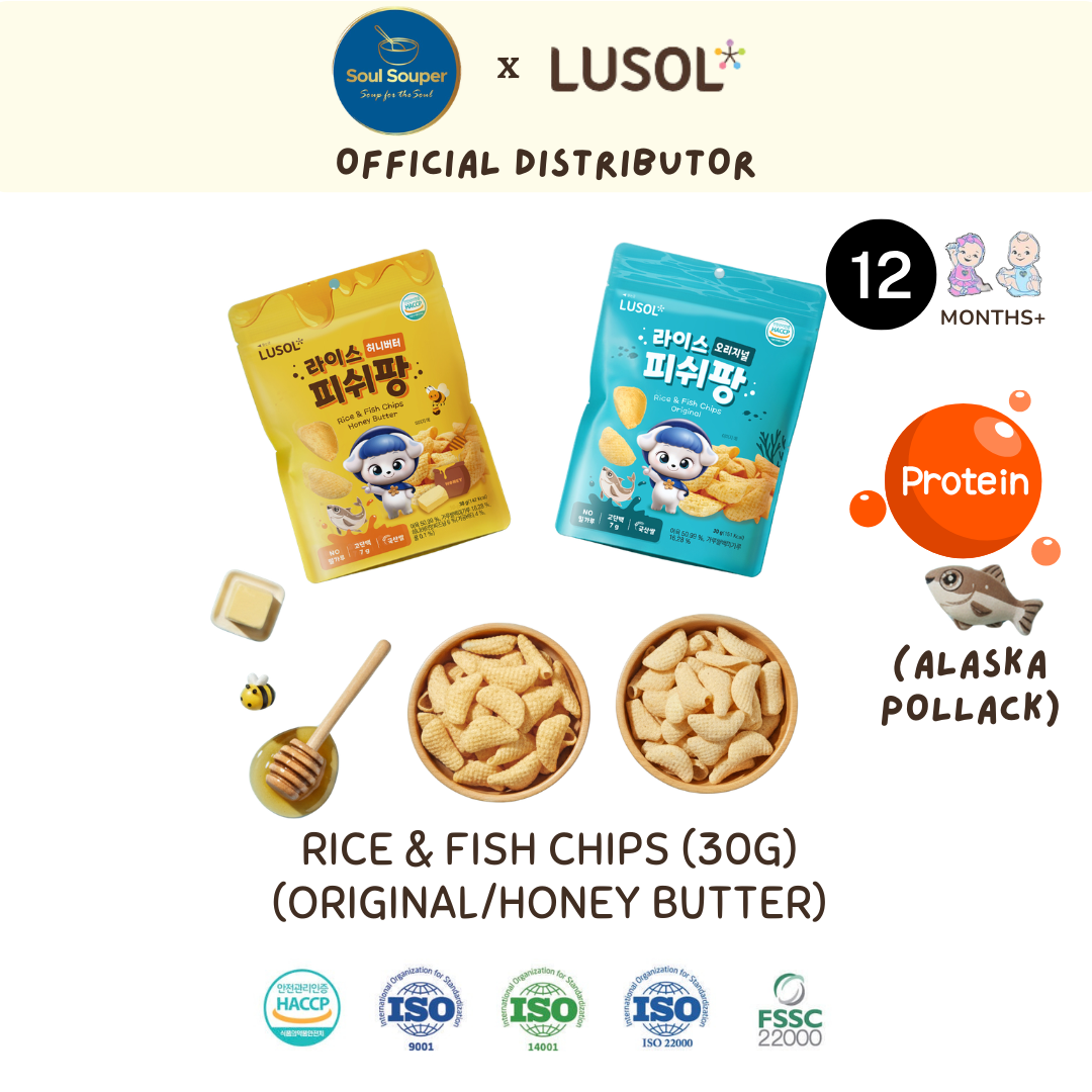 12m+ Rice & Fish Chips (Original / Honey Butter)